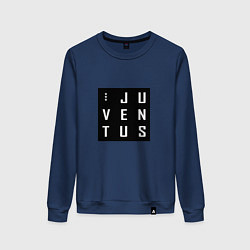 Свитшот хлопковый женский Juventus FC: Black Collection, цвет: тёмно-синий