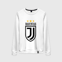 Свитшот хлопковый женский Juventus FC: 3 stars, цвет: белый