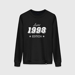 Свитшот хлопковый женский Limited Edition 1998, цвет: черный