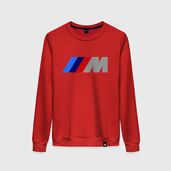 Свитшот хлопковый женский BMW M, цвет: красный