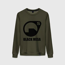 Свитшот хлопковый женский HL: Black mesa, цвет: хаки