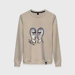 Свитшот хлопковый женский Pink Floyd, цвет: миндальный