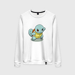 Свитшот хлопковый женский Pokemon Squirtle, цвет: белый