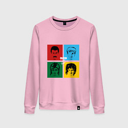 Свитшот хлопковый женский Queen Hot Space, цвет: светло-розовый
