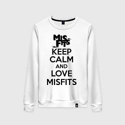 Женский свитшот Keep Calm & Love Misfits