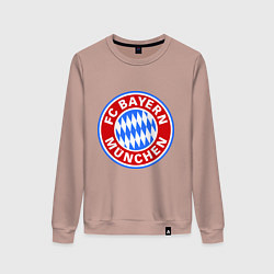 Свитшот хлопковый женский Bayern Munchen FC, цвет: пыльно-розовый