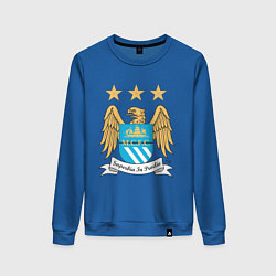 Свитшот хлопковый женский Manchester City FC, цвет: синий