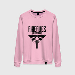 Свитшот хлопковый женский Fireflies: Look for the Light, цвет: светло-розовый
