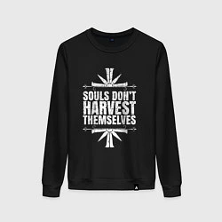 Свитшот хлопковый женский Harvest Themselves, цвет: черный