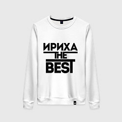 Свитшот хлопковый женский Ириха the best, цвет: белый