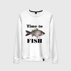 Женский свитшот Time to fish