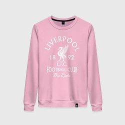 Свитшот хлопковый женский Liverpool: Football Club, цвет: светло-розовый