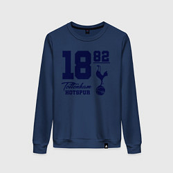 Свитшот хлопковый женский FC Tottenham 1882, цвет: тёмно-синий