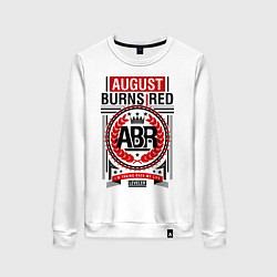 Свитшот хлопковый женский August Burns Red, цвет: белый
