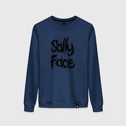 Свитшот хлопковый женский SALLY FACE, цвет: тёмно-синий