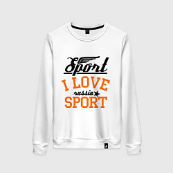 Женский свитшот I love sport