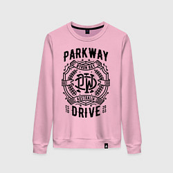 Свитшот хлопковый женский Parkway Drive: Australia, цвет: светло-розовый