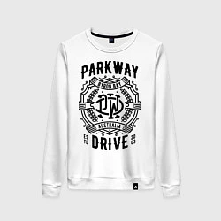 Свитшот хлопковый женский Parkway Drive: Australia, цвет: белый