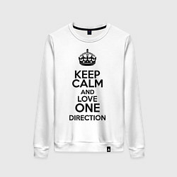 Женский свитшот Keep Calm & Love One Direction