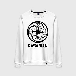 Свитшот хлопковый женский Kasabian: Symbol, цвет: белый