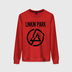 Свитшот хлопковый женский Linkin Park, цвет: красный