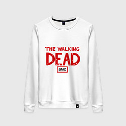 Свитшот хлопковый женский The walking Dead AMC, цвет: белый