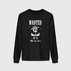 Свитшот хлопковый женский Wanted Poco, цвет: черный