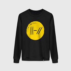 Свитшот хлопковый женский 21 Pilots: Logo, цвет: черный