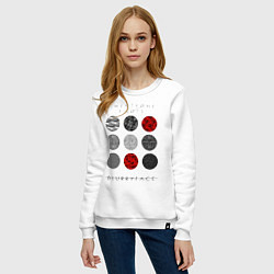 Свитшот хлопковый женский TOP: Blurryface, цвет: белый — фото 2