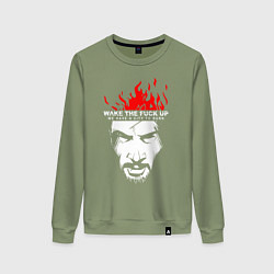 Свитшот хлопковый женский SAMURAI KEANU REEVES, цвет: авокадо