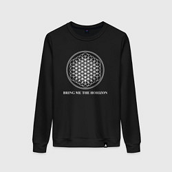 Свитшот хлопковый женский BRING ME THE HORIZON, цвет: черный