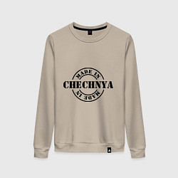 Свитшот хлопковый женский Made in Chechnya, цвет: миндальный
