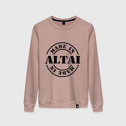 Свитшот хлопковый женский Made in Altai, цвет: пыльно-розовый