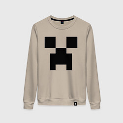 Свитшот хлопковый женский Minecraft, цвет: миндальный