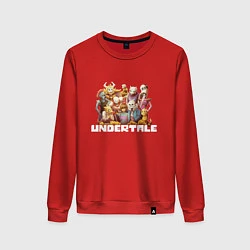 Свитшот хлопковый женский UNDERTALE, цвет: красный