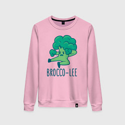 Свитшот хлопковый женский Brocco Lee, цвет: светло-розовый