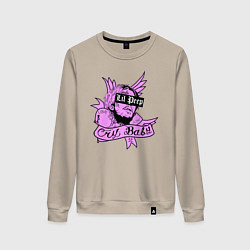 Свитшот хлопковый женский LIL PEEP, цвет: миндальный