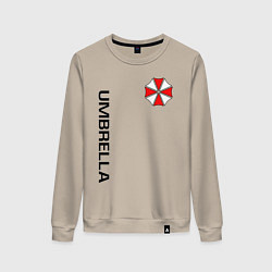 Свитшот хлопковый женский UMBRELLA CORP, цвет: миндальный