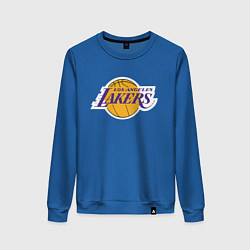 Свитшот хлопковый женский LA LAKERSспина, цвет: синий