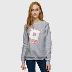 Свитшот хлопковый женский ROBLOX, цвет: меланж — фото 2
