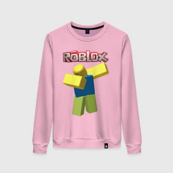 Свитшот хлопковый женский Roblox Dab, цвет: светло-розовый