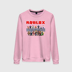 Свитшот хлопковый женский ROBLOX, цвет: светло-розовый