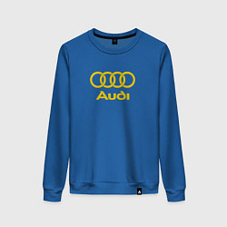 Свитшот хлопковый женский Audi GOLD, цвет: синий