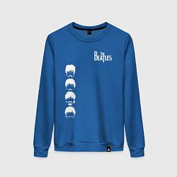 Свитшот хлопковый женский Beatles, цвет: синий