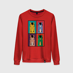 Свитшот хлопковый женский BoJack Horseman, цвет: красный
