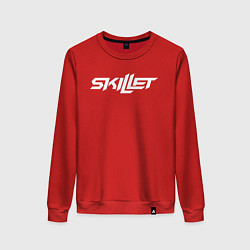 Свитшот хлопковый женский Skillet, цвет: красный