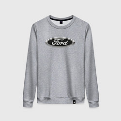Свитшот хлопковый женский Ford, цвет: меланж