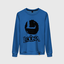 Свитшот хлопковый женский Louna, цвет: синий
