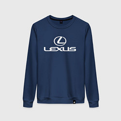 Свитшот хлопковый женский LEXUS, цвет: тёмно-синий