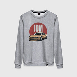 Свитшот хлопковый женский JDM, цвет: меланж